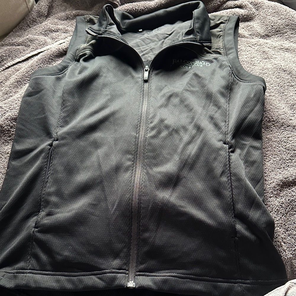Adidas Charcoal Full-Zip Vest